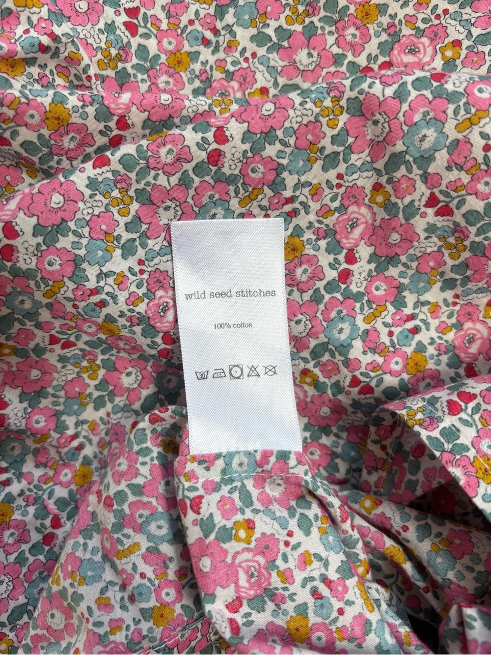 Wildseed Stitches Liberty Tana Lawn Floral Peter Pan Blouse M/L - Picture 6 of 6